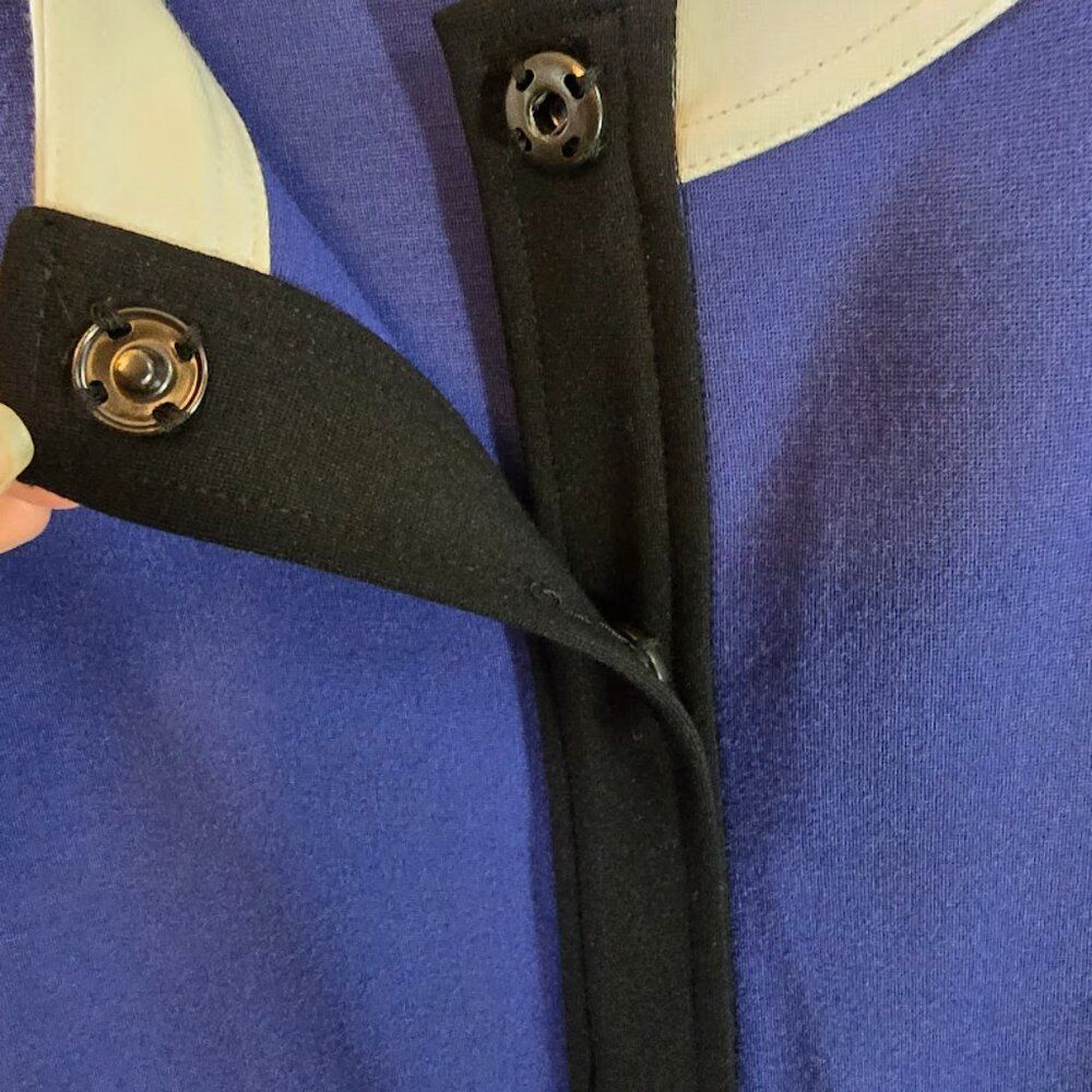 Soft Surroundings Colorblock Snap Button Front Ja… - image 4